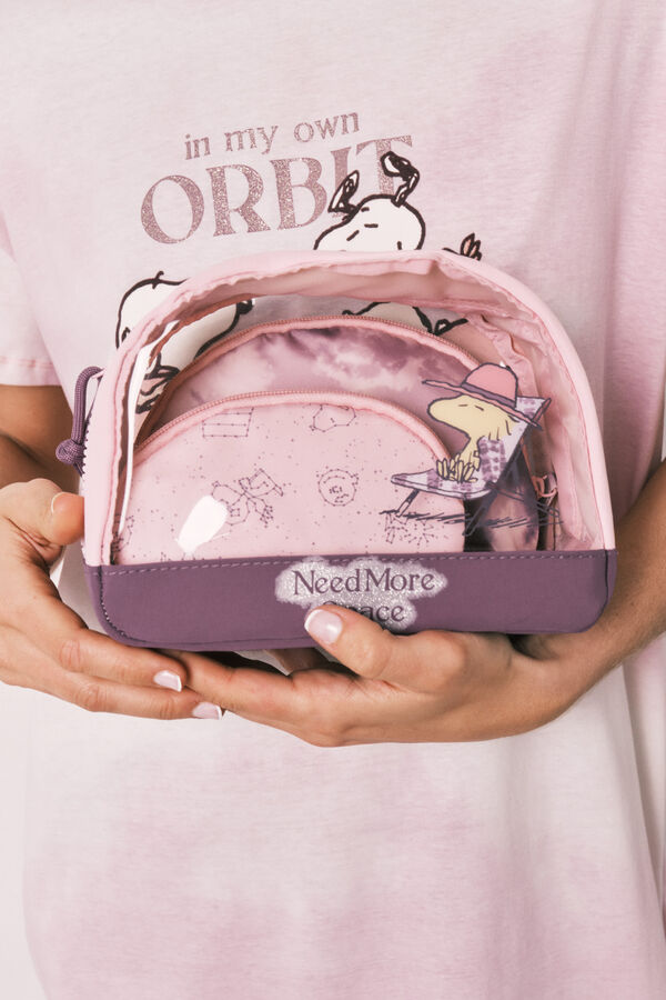 Women'secret Paquete de 3 neceseres Snoopy estampado