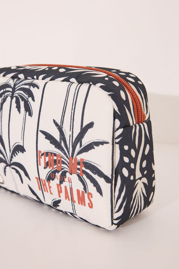 Womensecret Pequeño neceser con estampado de Mickey Mouse negro