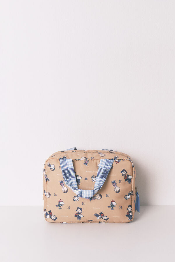 Women'secret Neceser grande de Snoopy con neceser  café
