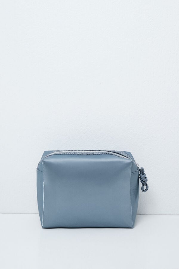 Women'secret Neceser mediano acolchado plateado azul