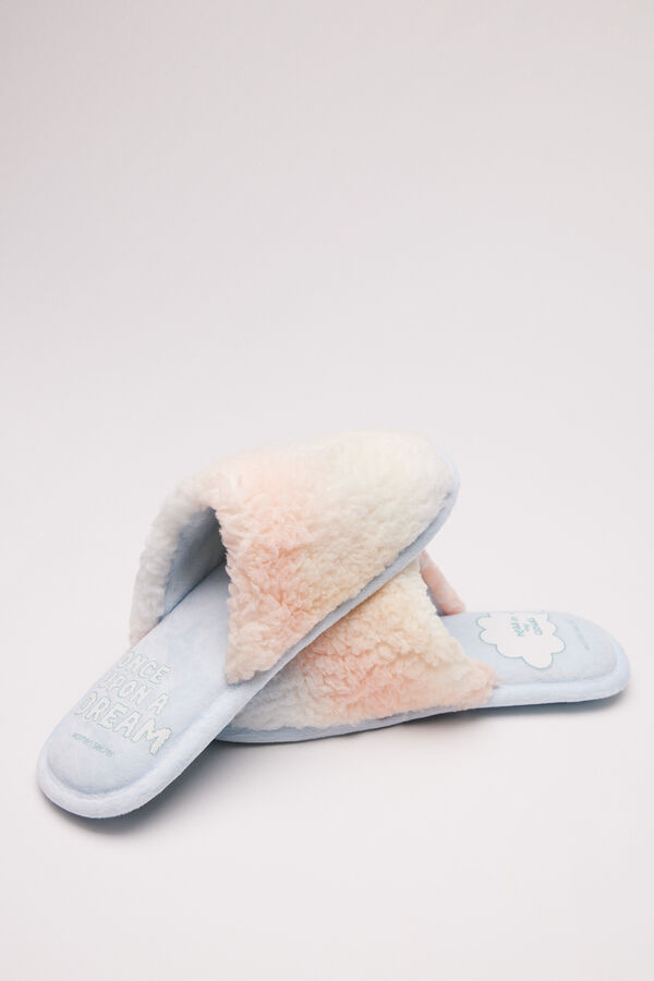 Womensecret Pantuflas casa pelo multicolor estampado