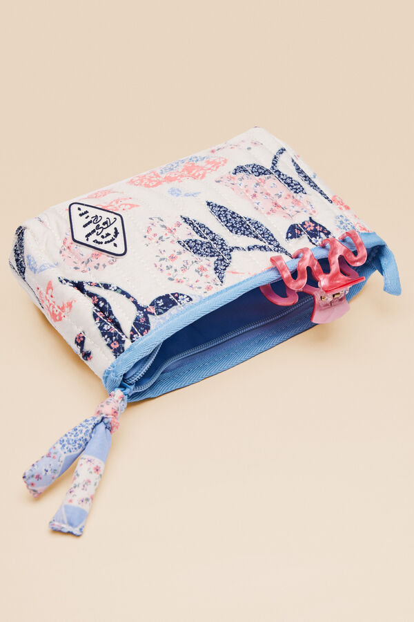 Womensecret Neceser mediano acolchado patchwork marfil