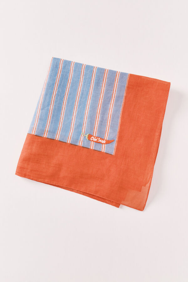 Women'secret Pa&ntilde;uelo a rayas azul azul