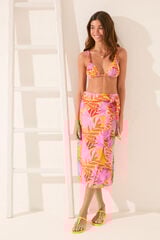 Womensecret Pareo midi con textura tropical estampado