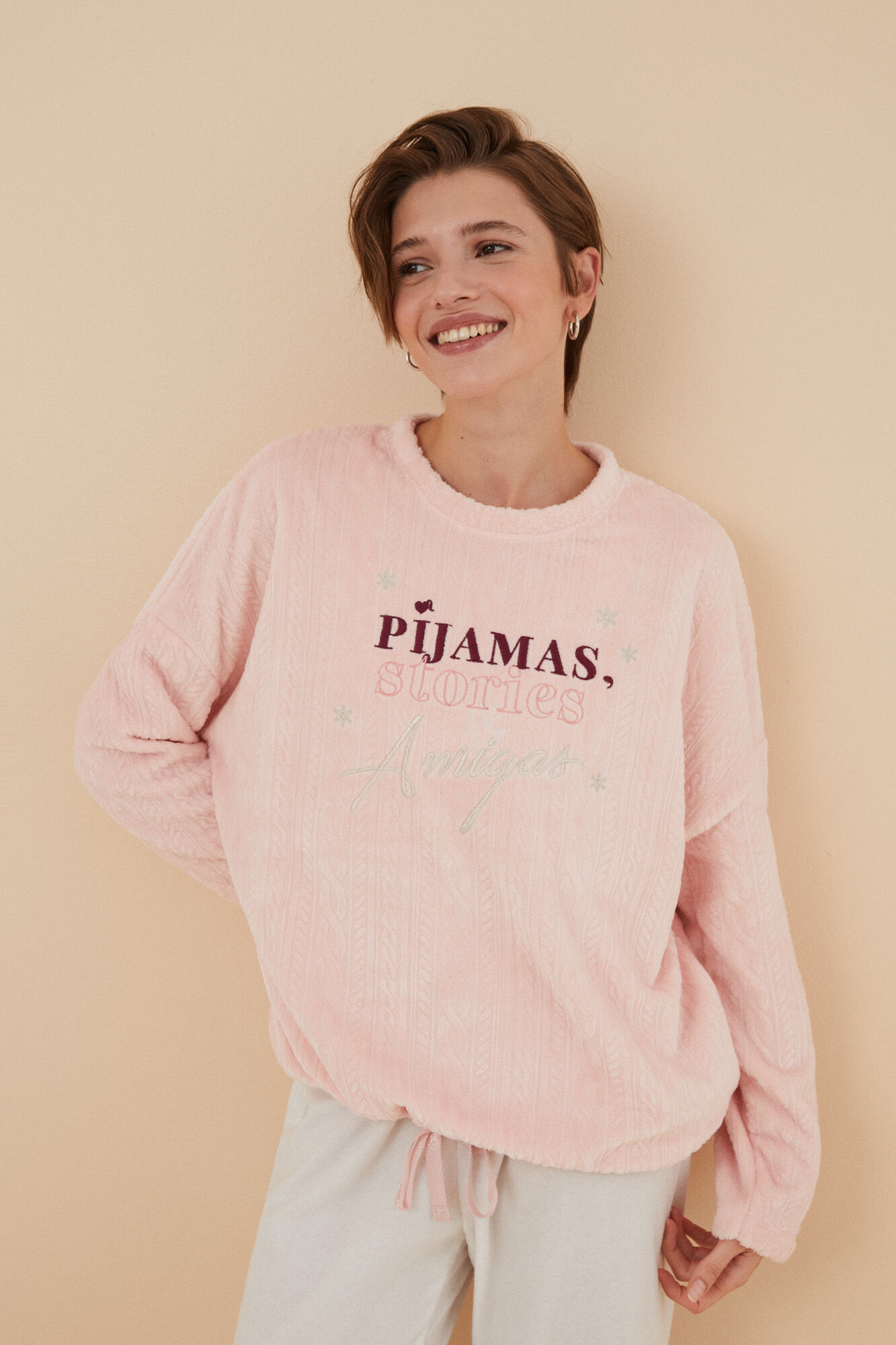 Pijama polar rosa La Vecina Rubia Ropa de dormir y homewear de mujer WomenSecret MX