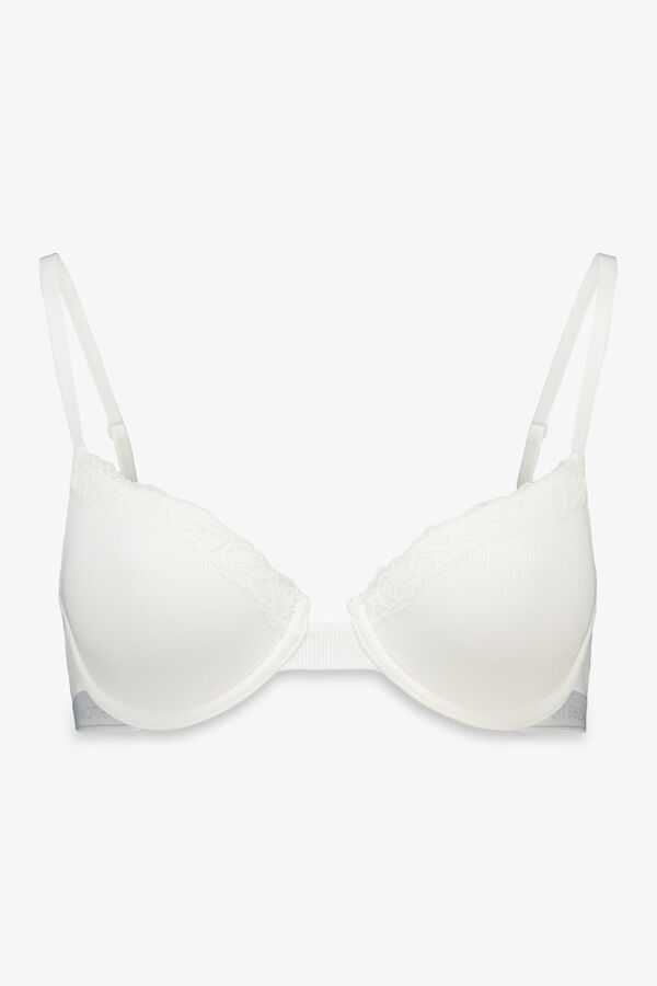 Women'secret BEAUTIFUL brasier clásica de algodón blanco marfil