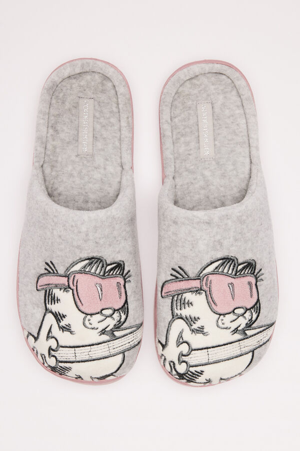 Womensecret Pantuflas Garfield gris gris