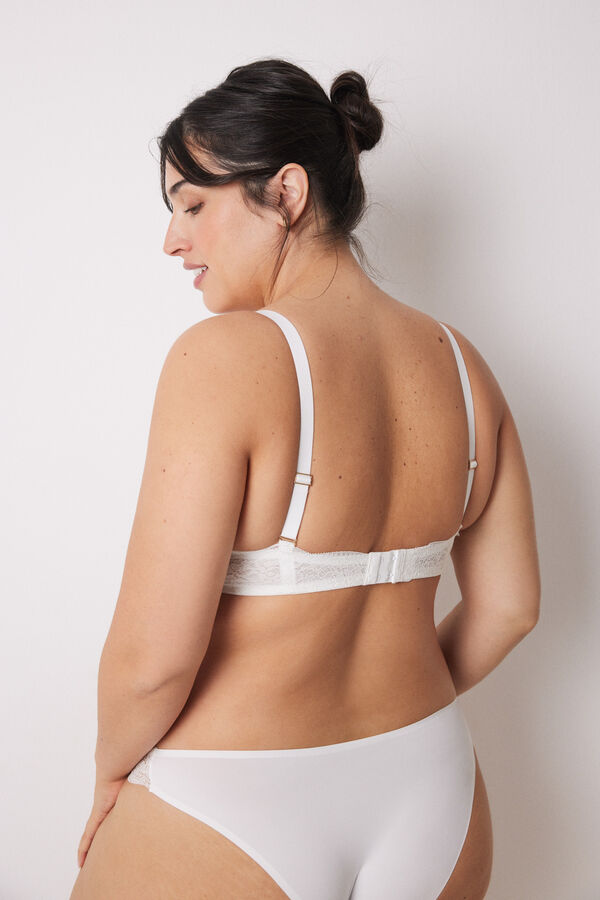 Womensecret GORGEOUS brasier efecto push up blanco amarillo