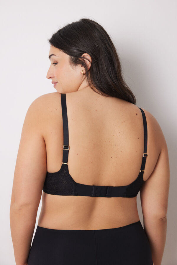 Womensecret INTUITIVE brasier halter relleno encaje negro negro