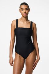 Pieces Traje de ba&ntilde;o de tirantes negro