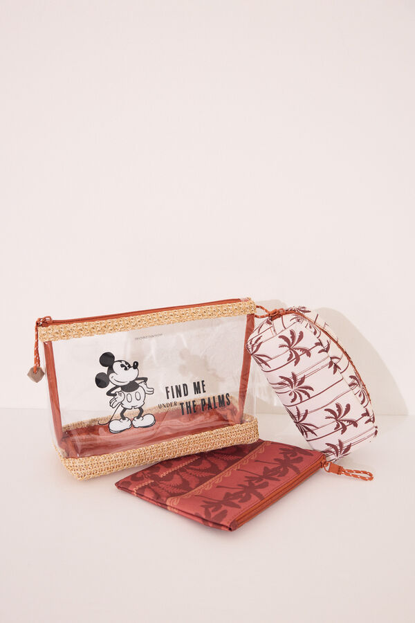 Womensecret Pack de 3 neceseres con estampado de Mickey Mouse estampado