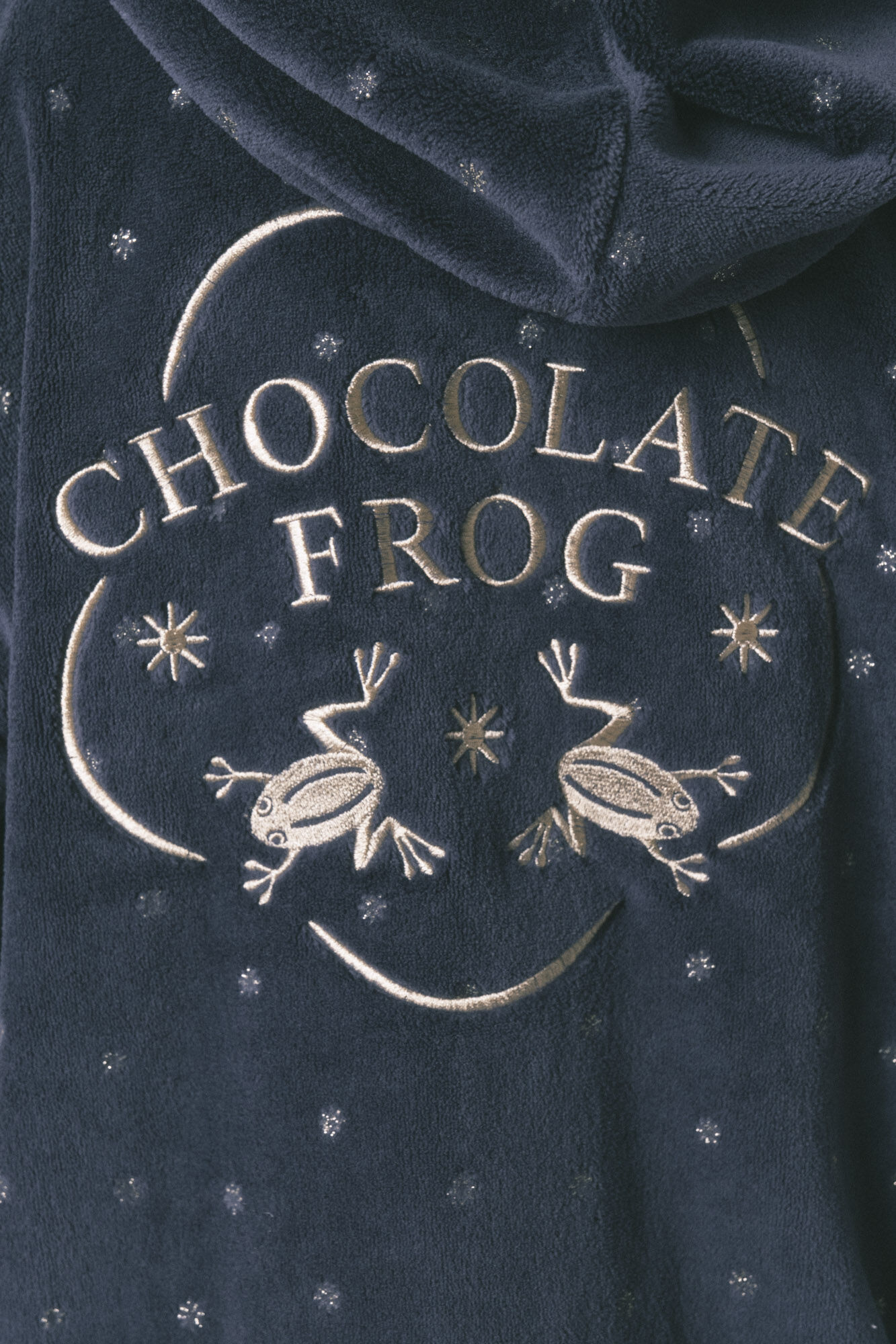 Women'secret Bata corta tejido polar azul lurex Harry Potter