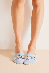 Womensecret Pack 3 calcetines invisibles Snoopy estampado