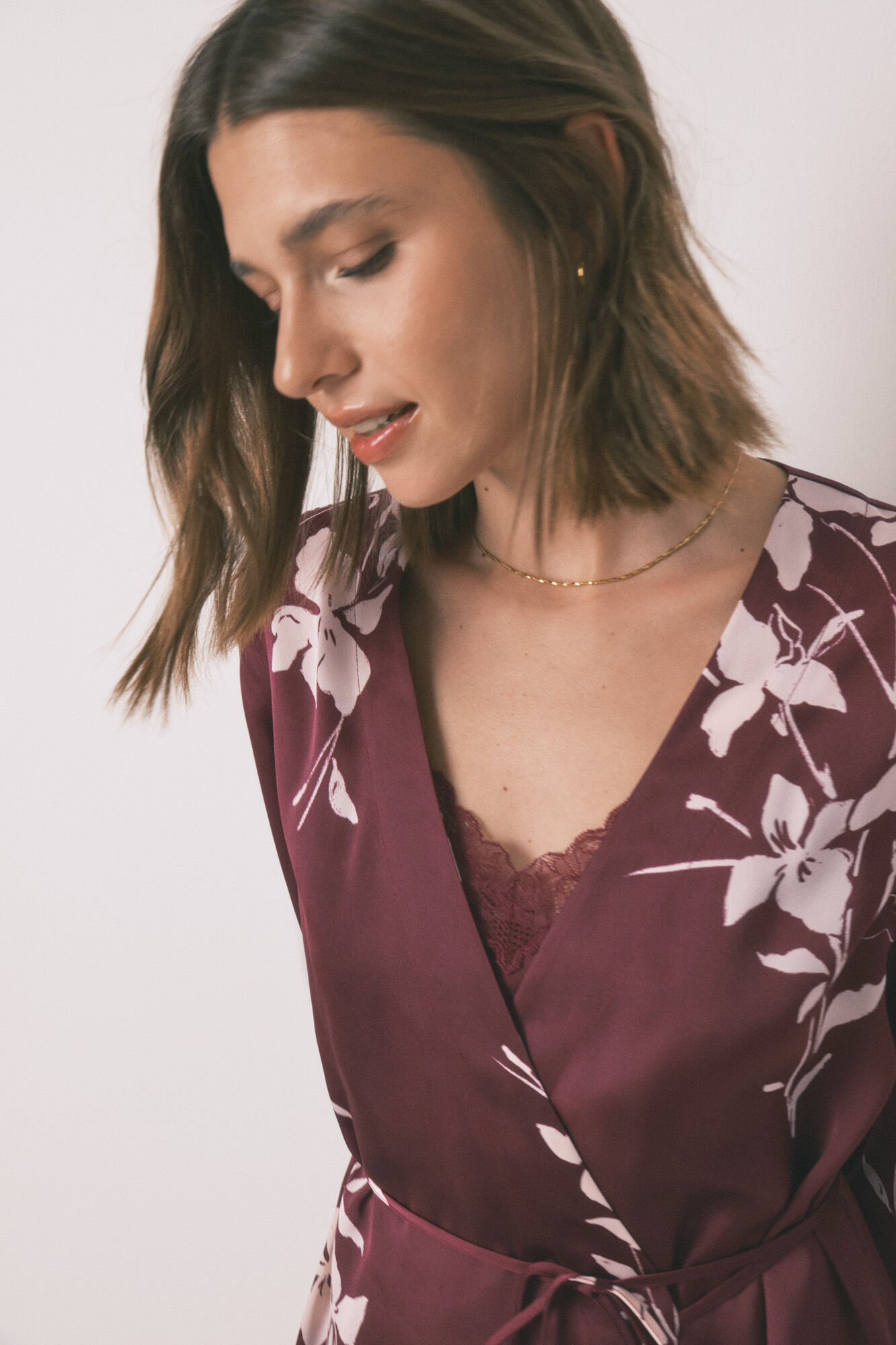 Women'secret Bata bata floral color bata