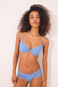 Womensecret Panty brasileño ancha azul azul