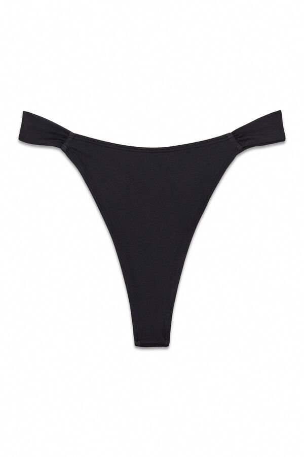 Women'secret Panty de bikini brasile&ntilde;a cortina negra negro