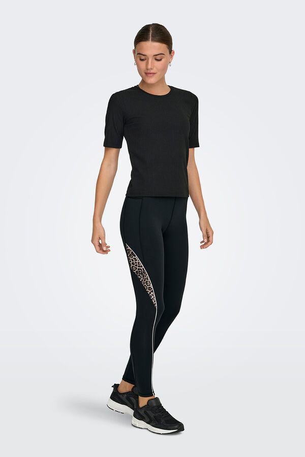 Only Play Legging con ribete B-Dry negro