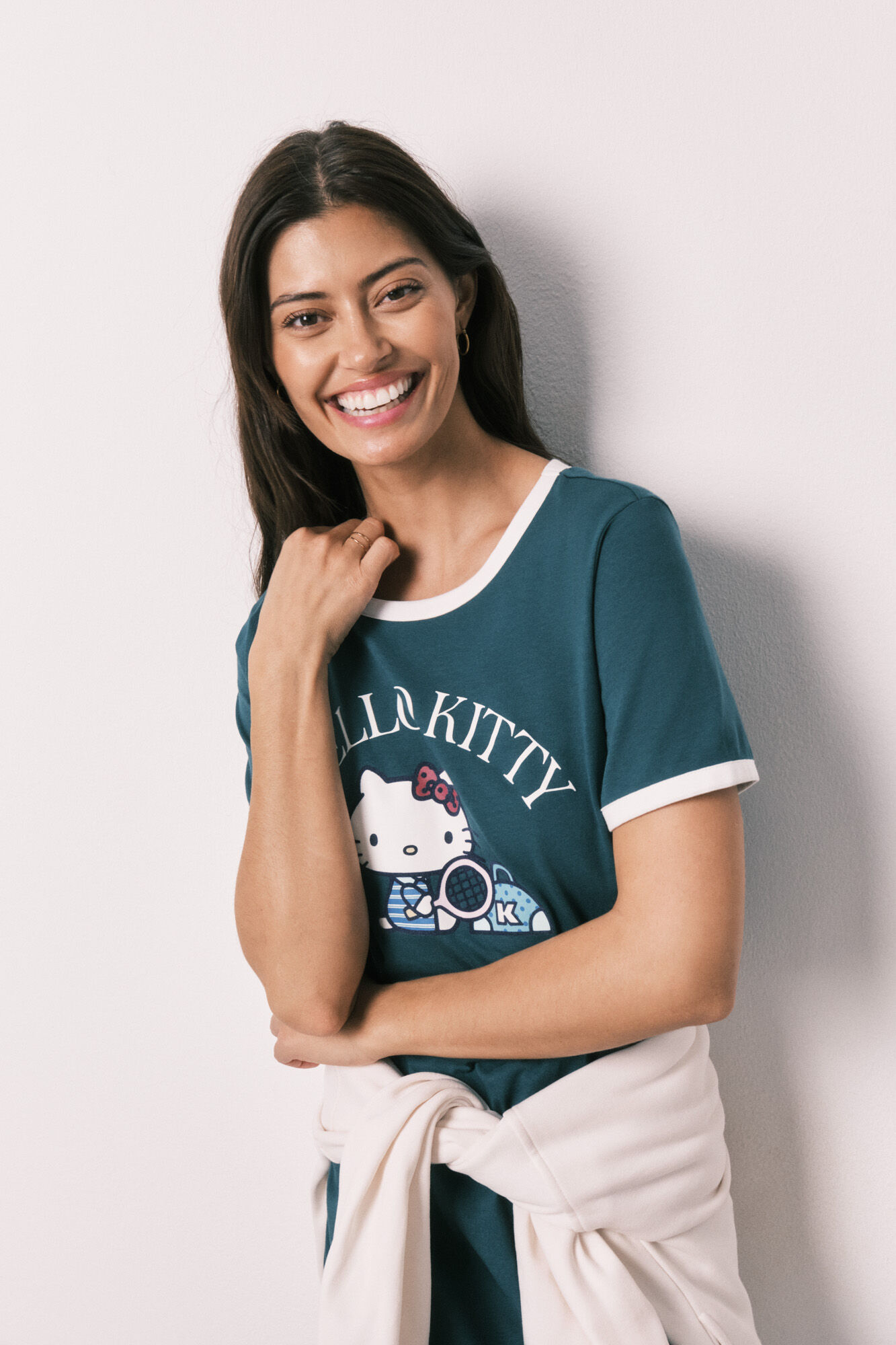 Women'secret Camis&oacute;n Hello Kitty de algod&oacute;n verde