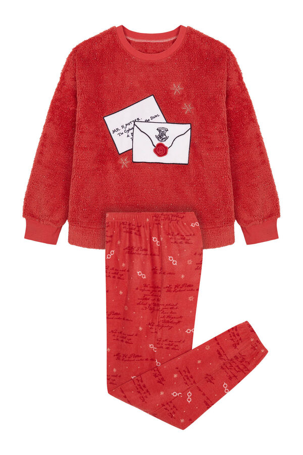 Womensecret Pijama polar lúrex Harry Potter rosa