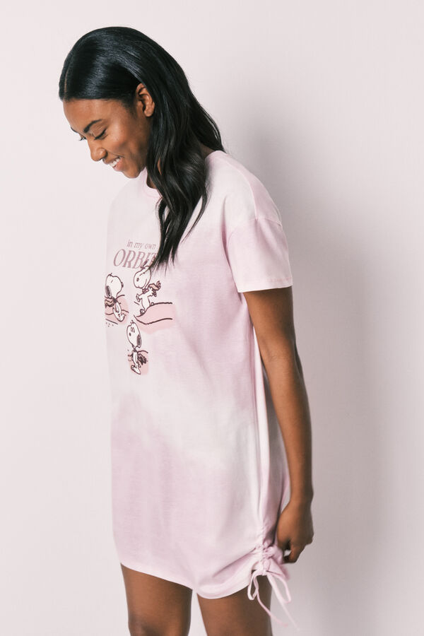 Women'secret Camis&oacute;n corto de algod&oacute;n rosa Snoopy rosa