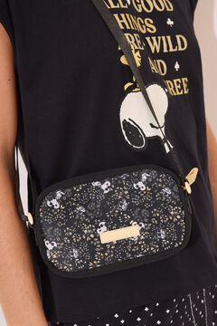 Womensecret Funda de neopreno para móvil de Snoopy negro