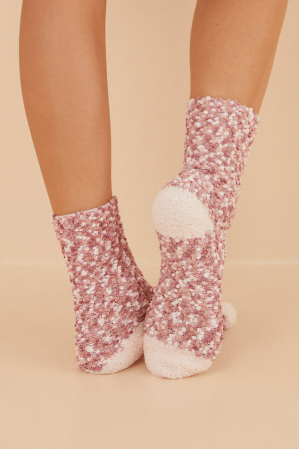 Womensecret Calcetines pelo rosa rosa