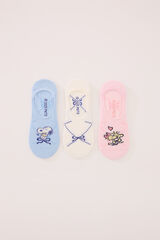 Womensecret Pack de 3 calcetines invisibles Snoopy estampado