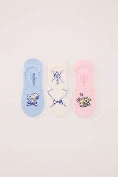 Womensecret Pack de 4 calcetines invisibles WS estampado