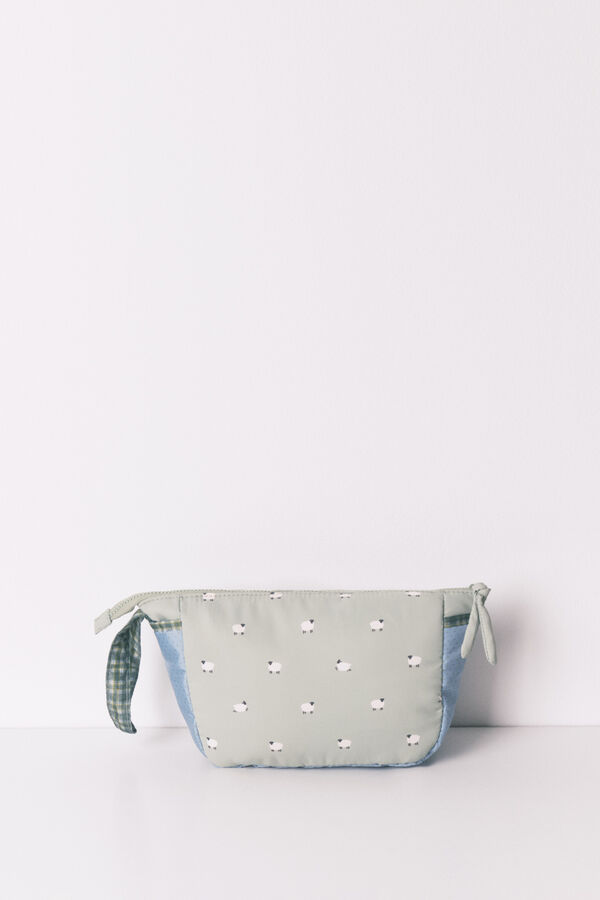 Women'secret Neceser mediano cremallera ovejas verde