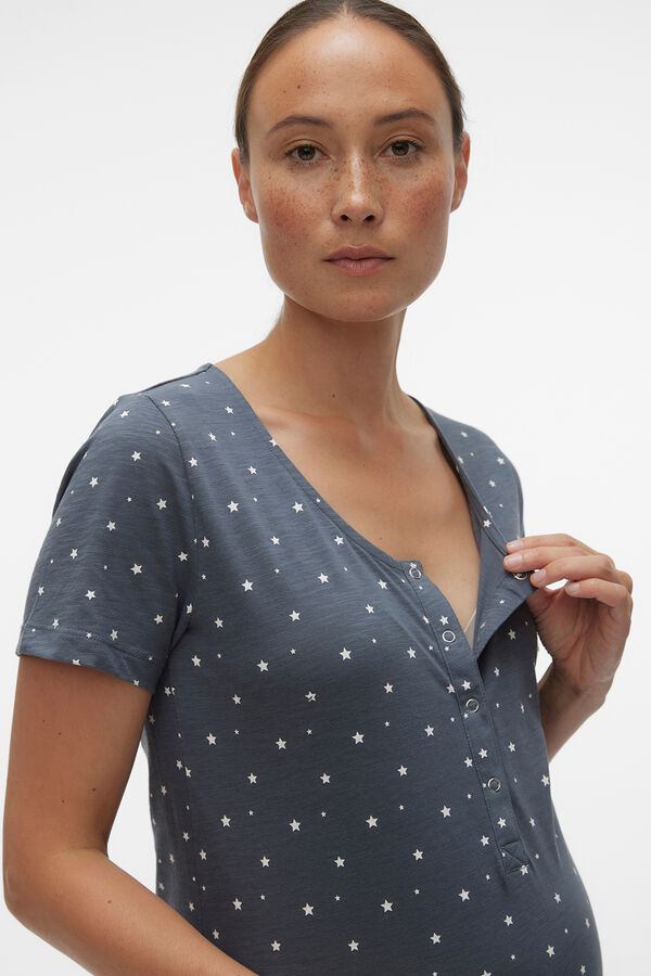 Mamalicious Camis&oacute;n maternity y lactancia gris