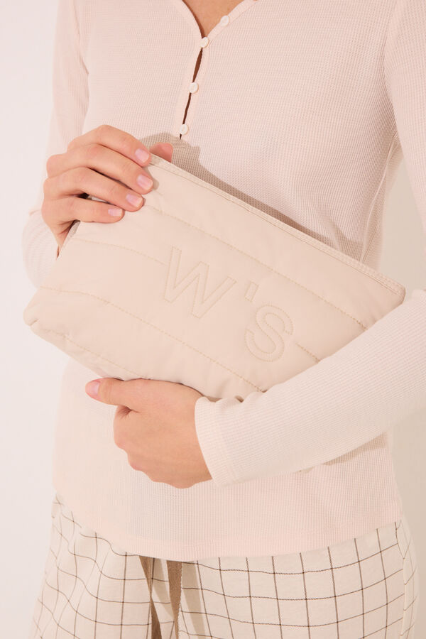 Womensecret Neceser mediano acolchado gris gris