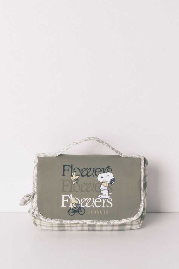 Womensecret Gran neceser con percha verde de Snoopy estampado
