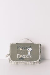 Womensecret Gran neceser con percha verde de Snoopy estampado