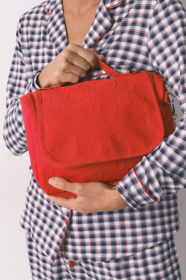 Women'secret Neceser grande de neopreno con estampado de Mickey rojo rojo