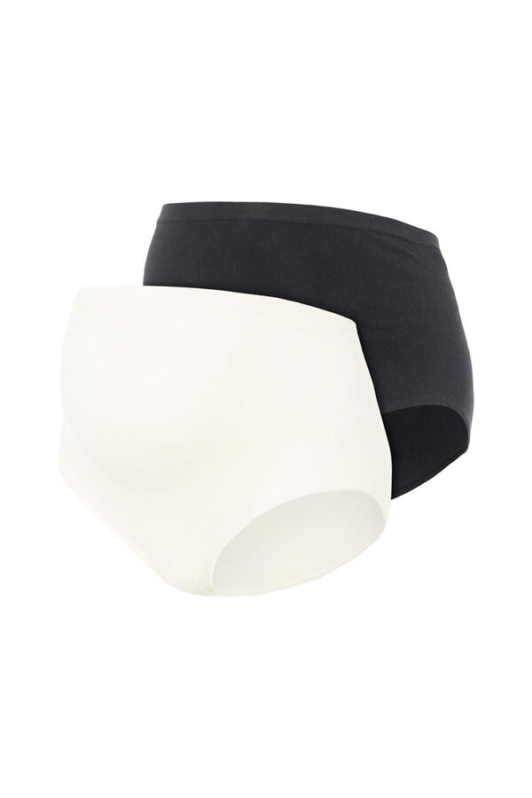 Mamalicious Pack de 2 panties de premamá negro