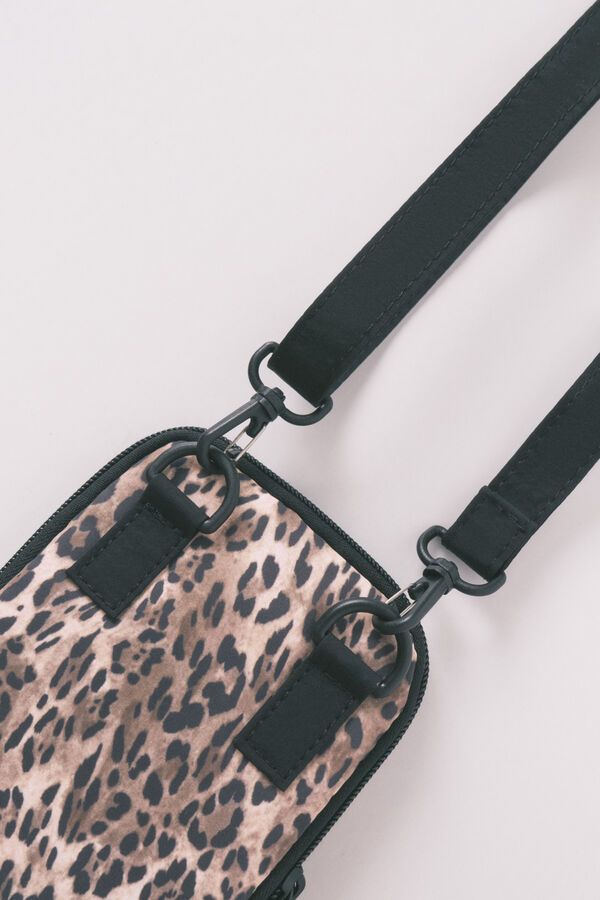 Women'secret Funda para móvil de nailon con estampado animal estampado