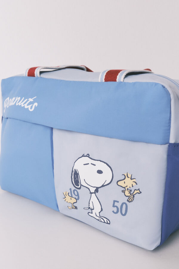 Womensecret Neceser grande con estampado de Snoopy azul estampado