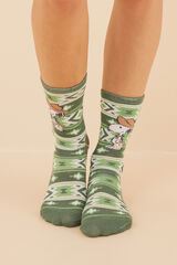 Women'secret Calcetines algod&oacute;n estampado Snoopy estampado