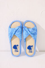 Womensecret Pantuflas para casa azules Mafalda azul