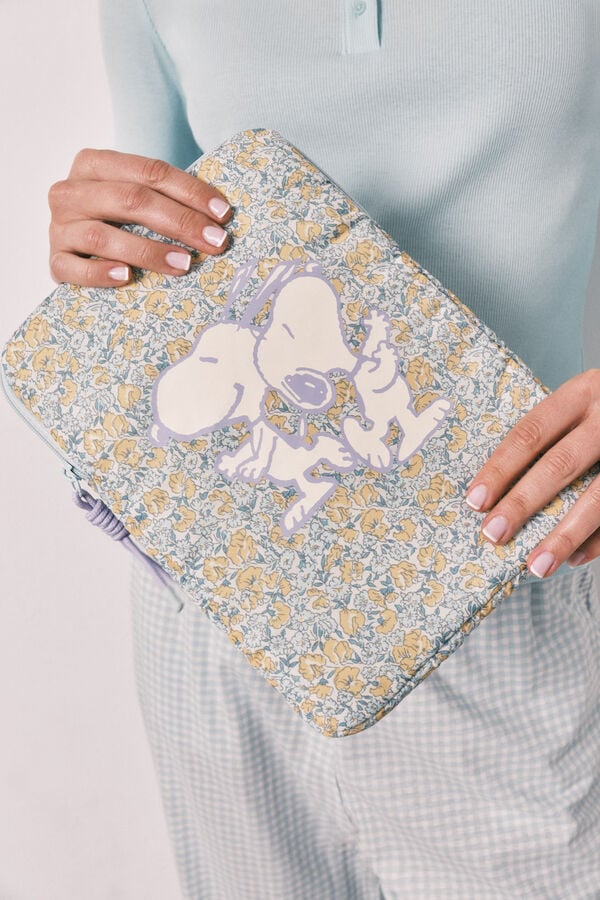 Women'secret Funda para tablet de florecitas Snoopy estampado