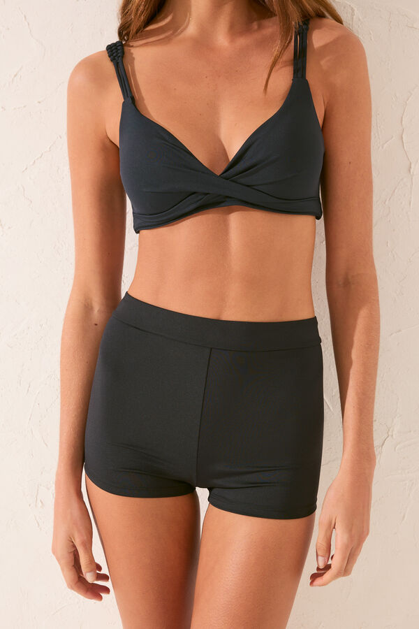 Womensecret Panty bikini bóxer negro negro