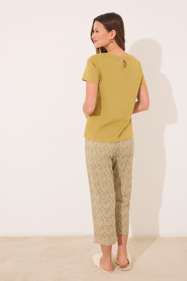 Womensecret Pijama capri 100% algodón estampado "Peter Rabbit" kaki