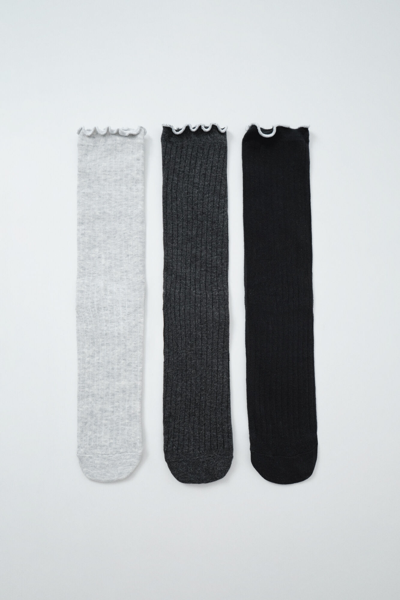 Women'secret Pack 3 calcetines largos grises lurex