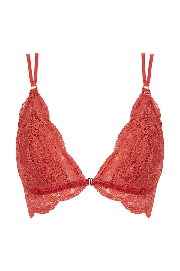 Womensecret NATURAL Brasier triangular encaje La Vecina Rubia naranja