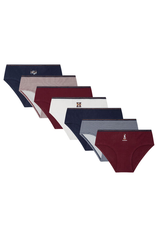 Womensecret Pack 7 panties anchos algodón Harry Potter azul