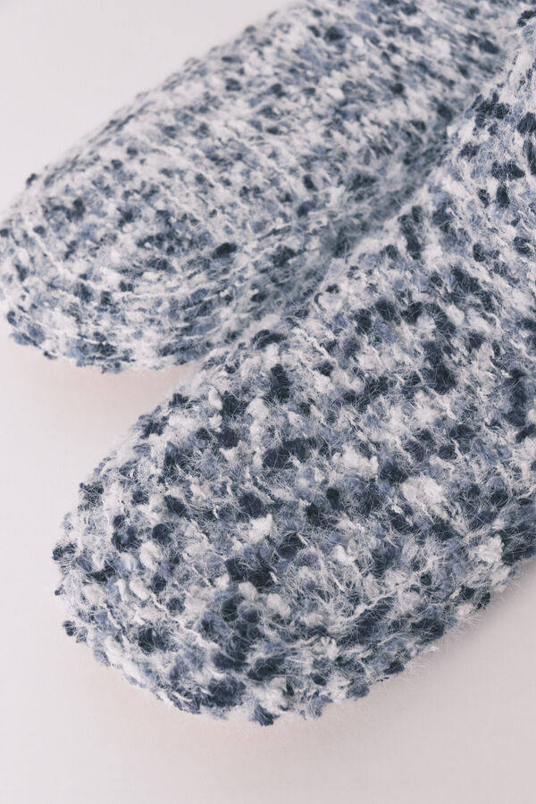 Women'secret Calcetines short de tricot azul azul