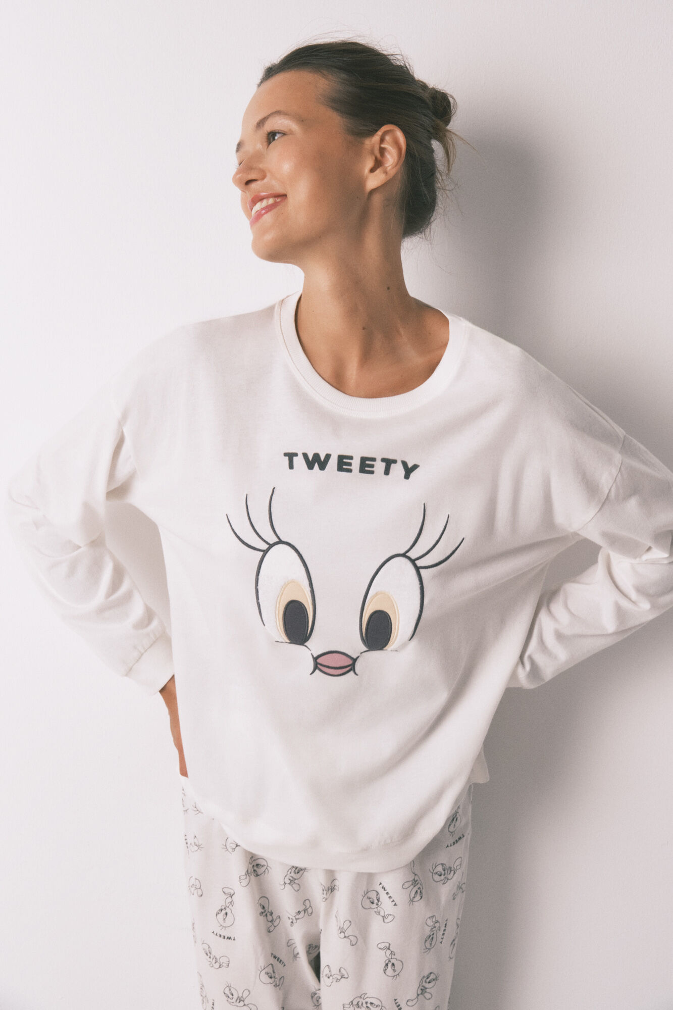 Women'secret Pijama larga Tweety Bird 100% algod&oacute;n