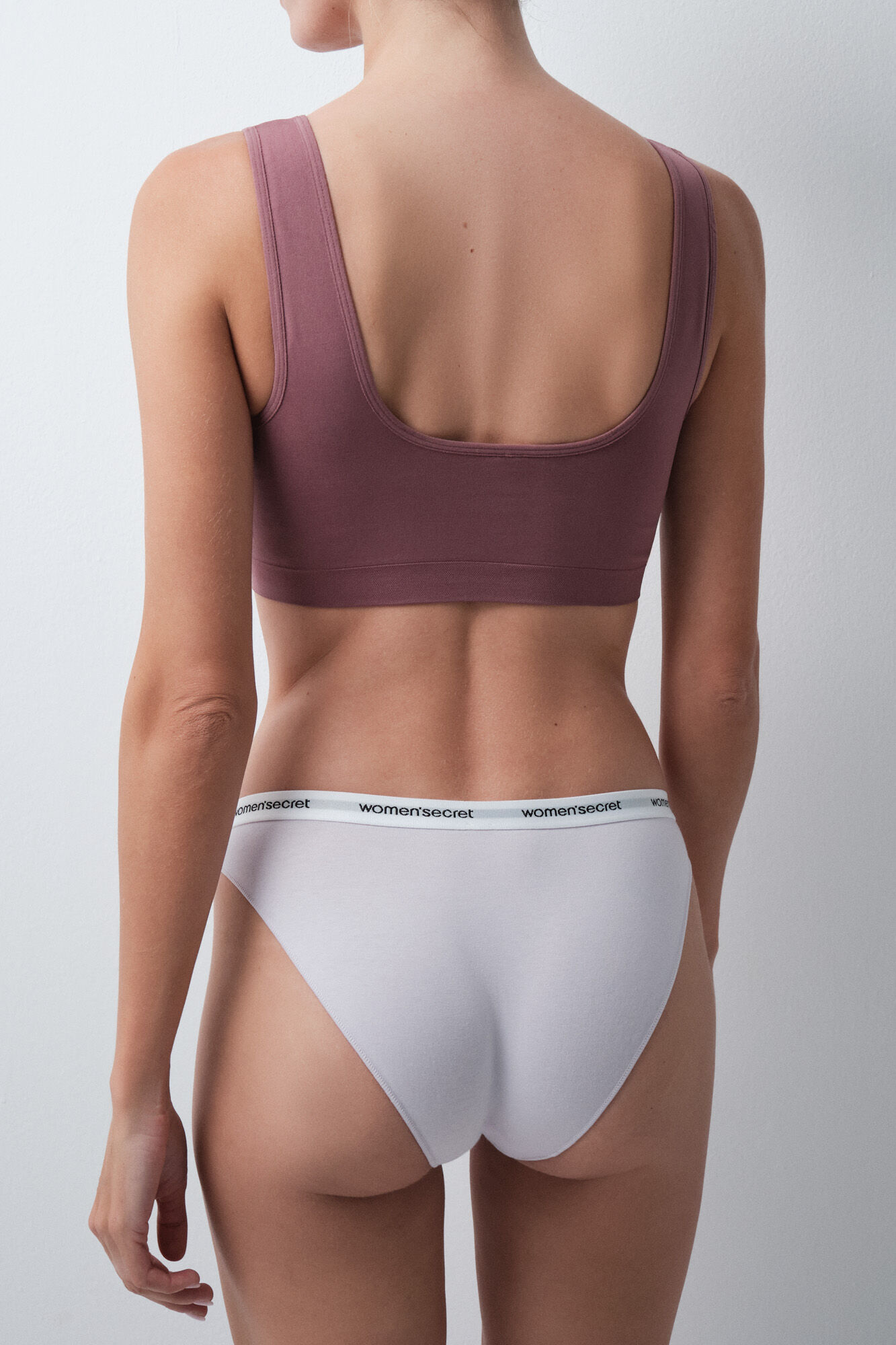 Women'secret Pack 7 bragas cl&aacute;sicas algod&oacute;n lisas logo