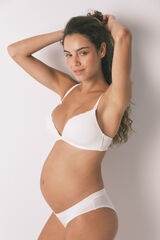 Women'secret Brasier de premamá de canalé blanco CHARMING marfil