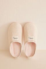 Womensecret Pantuflas plantilla extraíble beige café